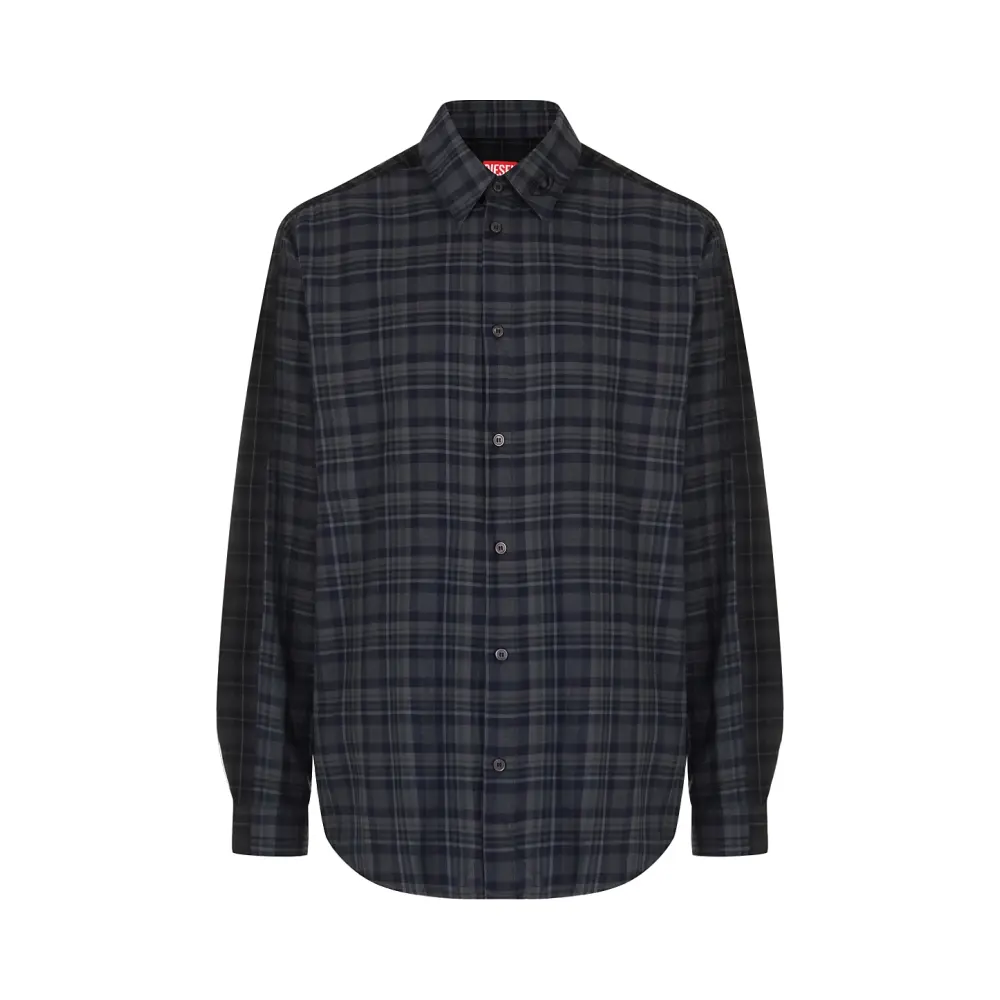 Рубашка Regular Fit из хлопка и вискозы