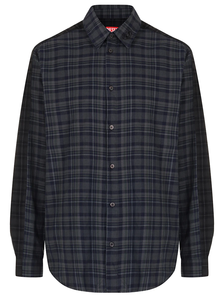 Рубашка Regular Fit из хлопка и вискозы