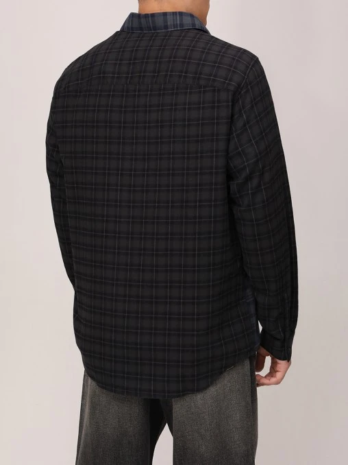 Рубашка Regular Fit из хлопка и вискозы DIESEL
