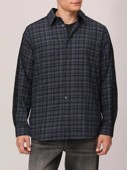 Рубашка Regular Fit из хлопка и вискозы DIESEL