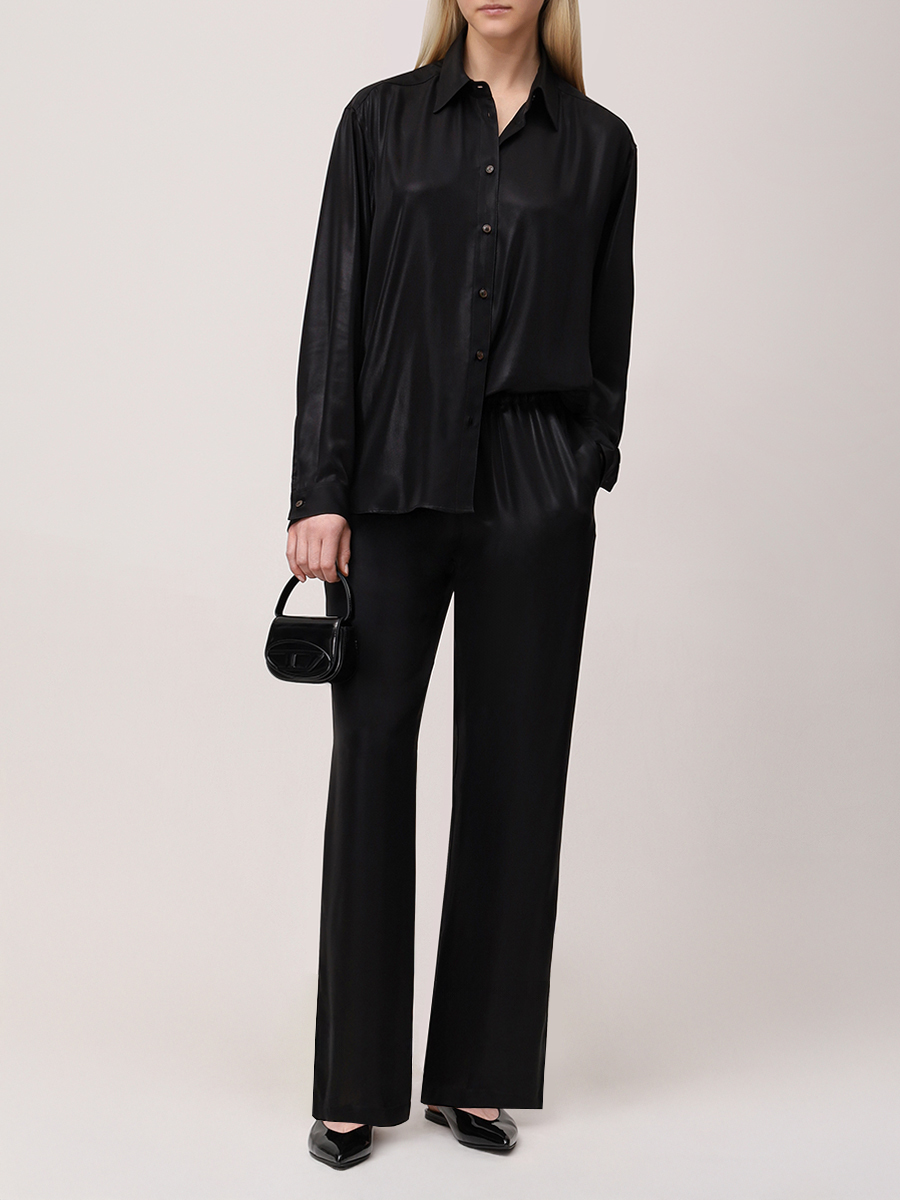 Брюки однотонные