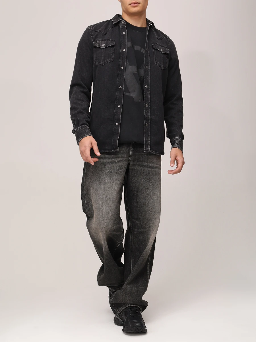 Рубашка Regular Fit джинсовая