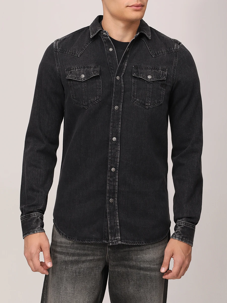 Рубашка Regular Fit джинсовая