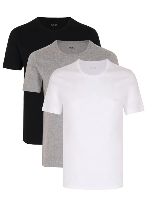 Набор из трех хлопковых футболок Regular Fit BOSS