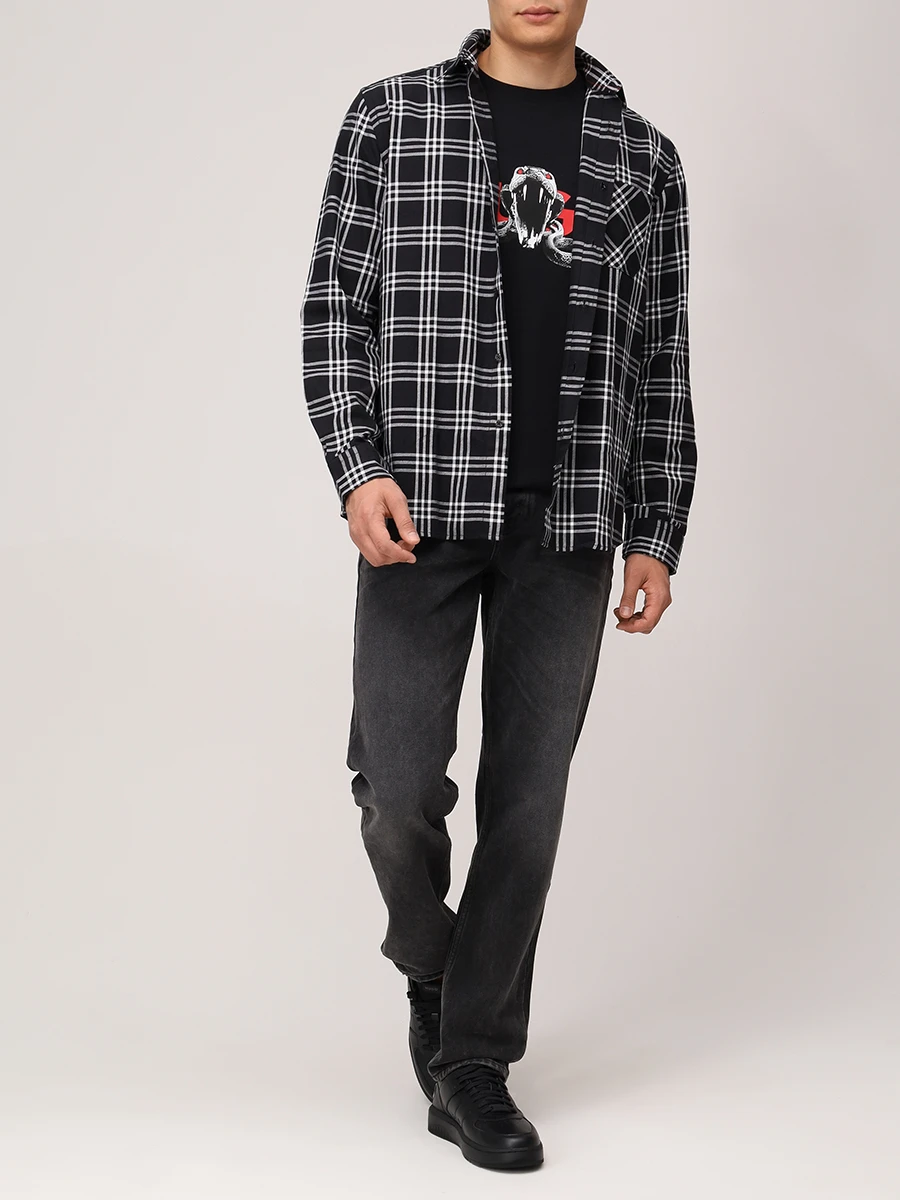 Рубашка Straight Fit хлопковая