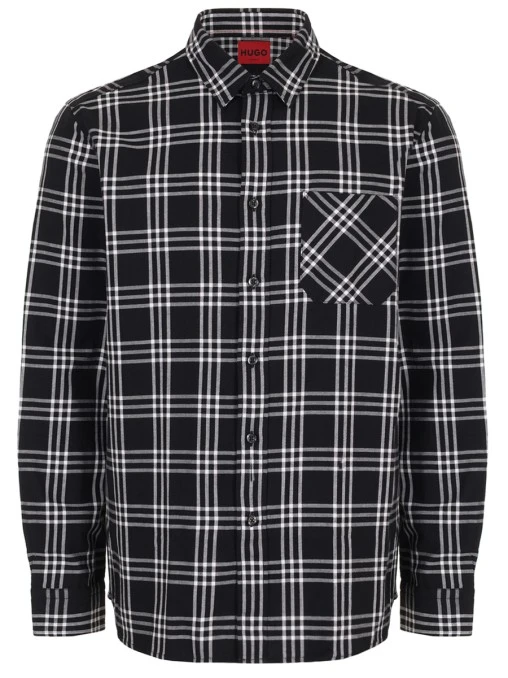 Рубашка Straight Fit хлопковая HUGO