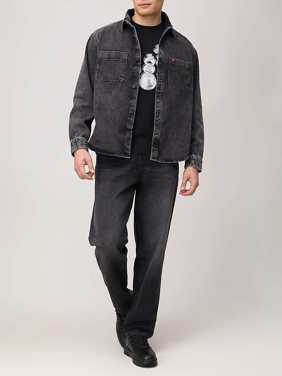 Джинсы Relaxed Tapered Fit хлопковые