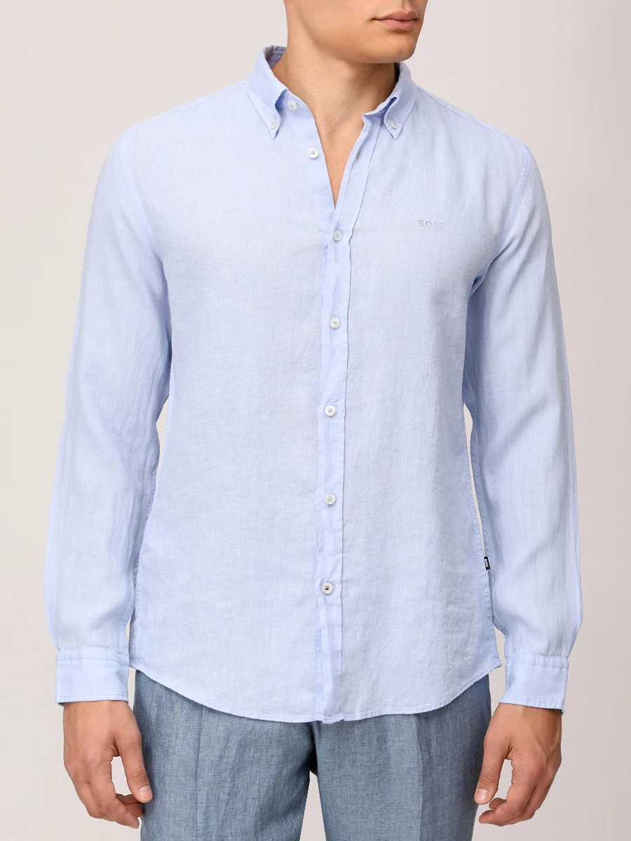 Рубашка Slim Fit льняная