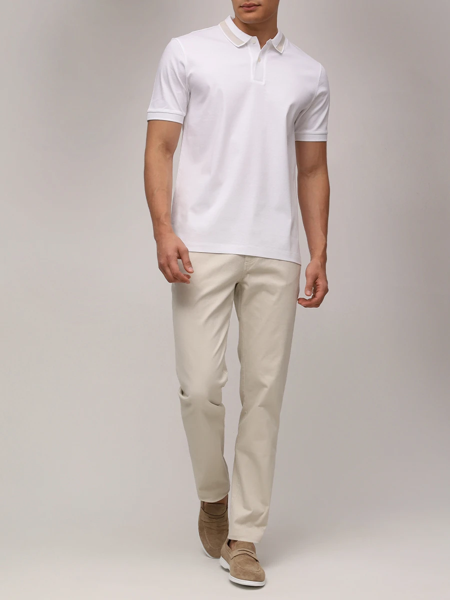 Поло Slim Fit хлопковое