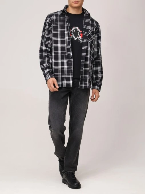 Джинсы Regular Tapered Fit хлопковые BOSS