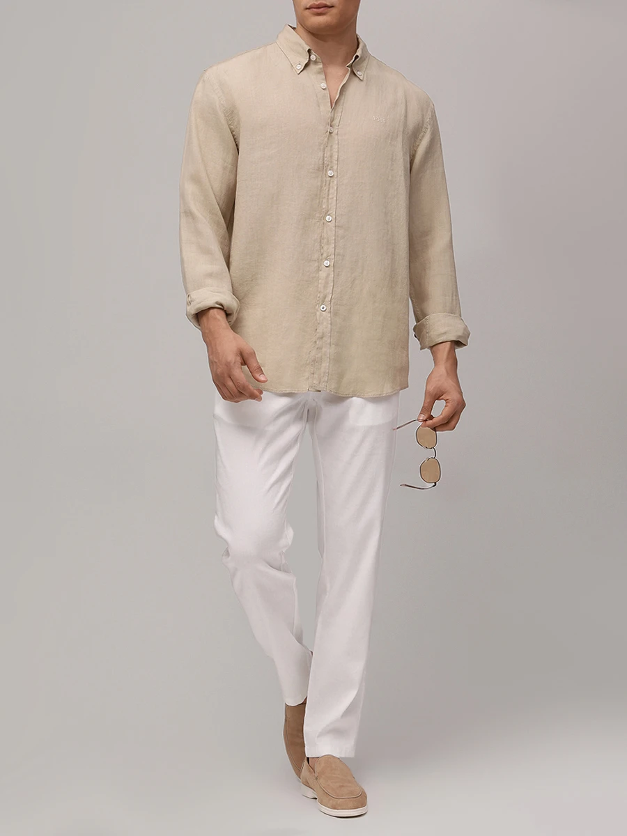 Рубашка Slim Fit льняная