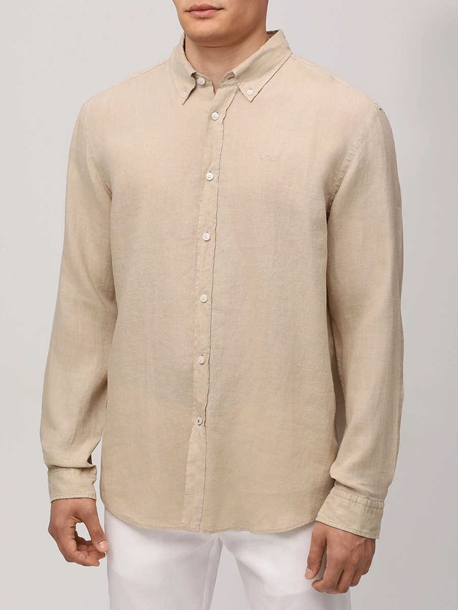 Рубашка Slim Fit льняная