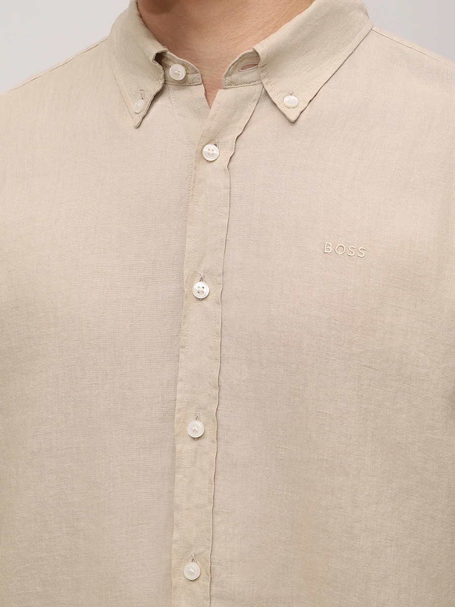 Рубашка Slim Fit льняная