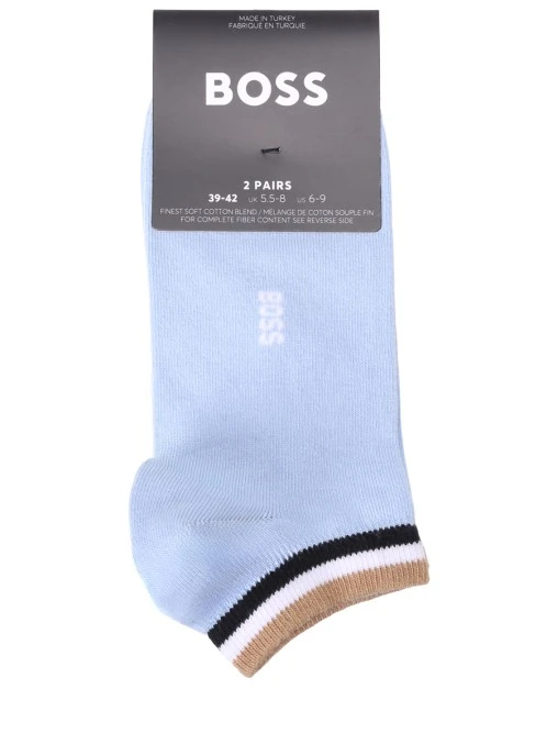 Набор из двух пар хлопковых подследников BOSS