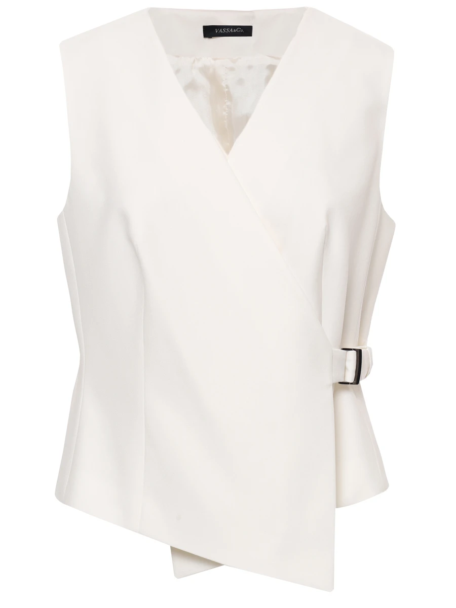 Жилет однотонный