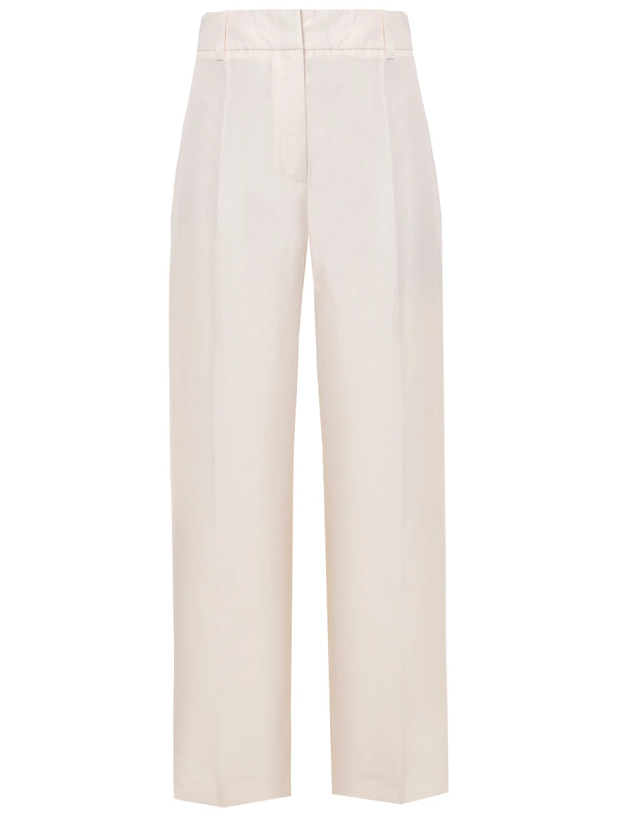 Брюки из вискозы и льна