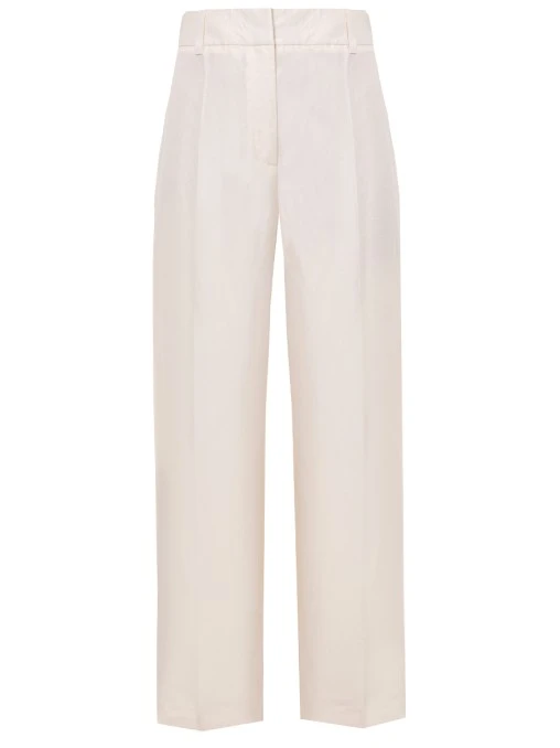 Брюки из вискозы и льна VASSA&CO