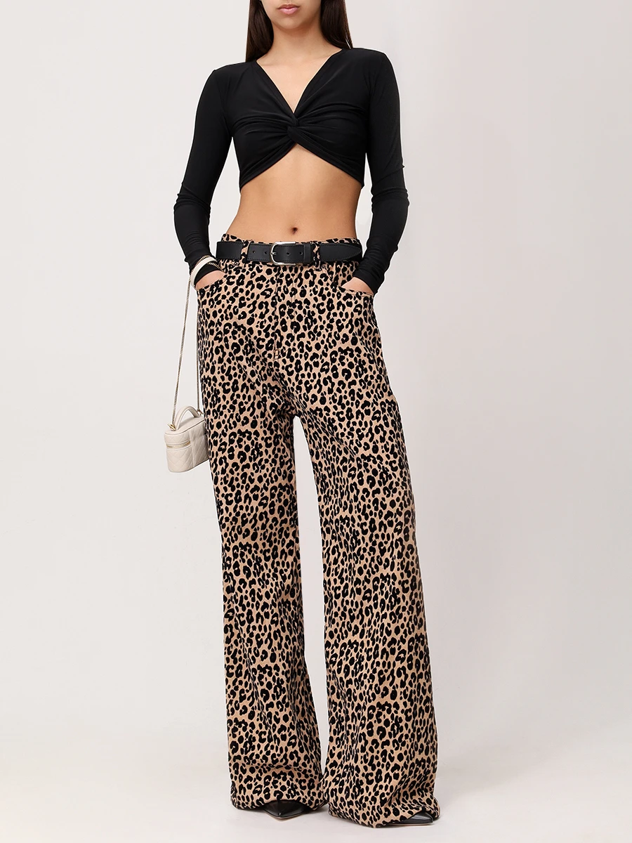 Брюки с принтом