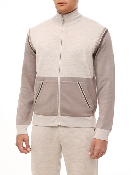 Олимпийка из шелка и хлопка JOHNNY MANGLANI