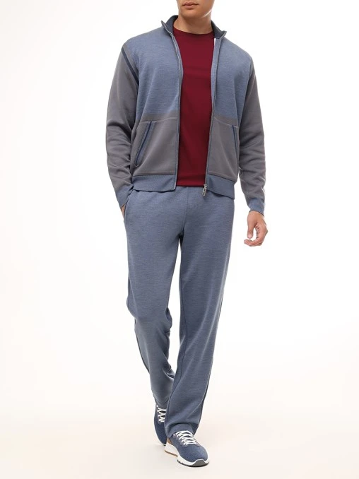 Брюки из шелка и хлопка JOHNNY MANGLANI