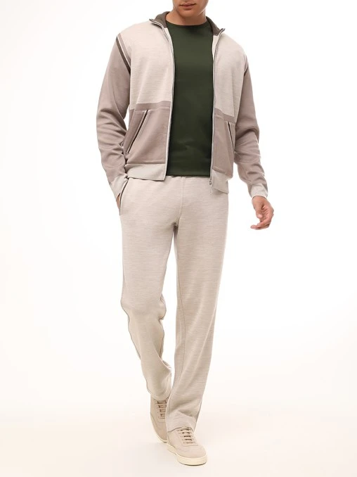 Брюки из шелка и хлопка JOHNNY MANGLANI