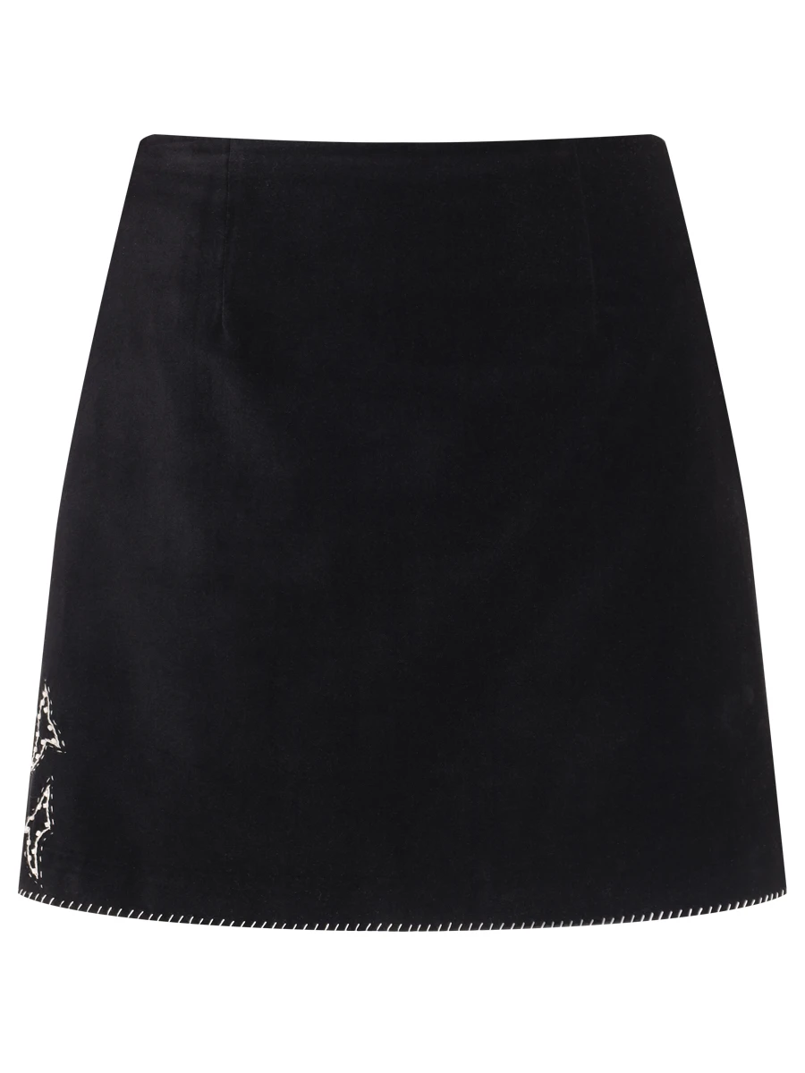 Юбка бархатная