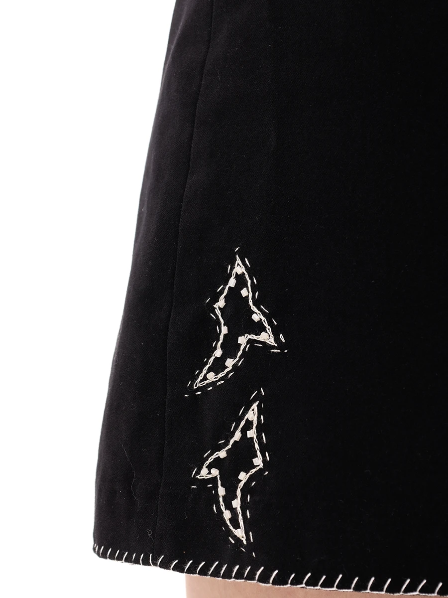 Юбка бархатная