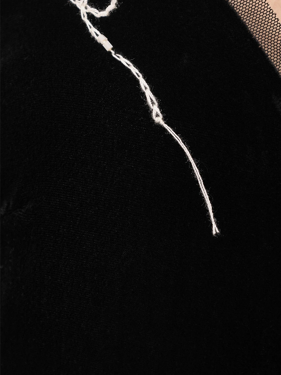 Платье-комбинация бархатное