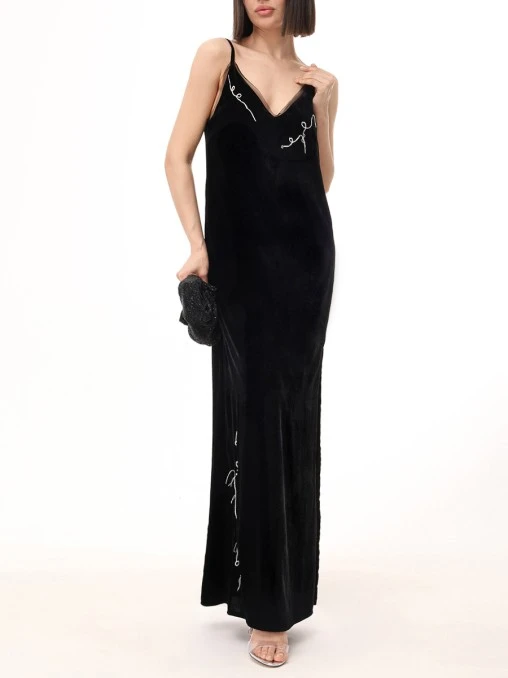 Платье-комбинация бархатное CELLESTERRA