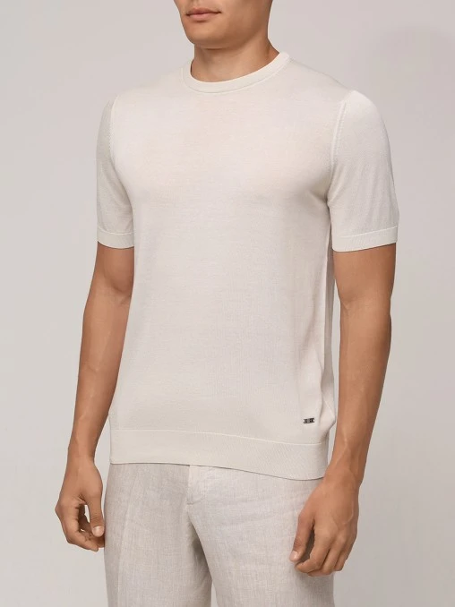 Джемпер Crew Neck Short Sleevе шелковый BML