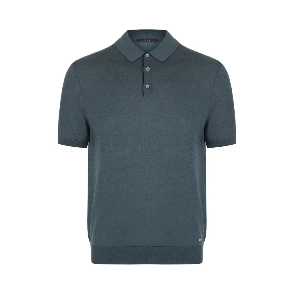 Поло Polo Buttons Neck Short Sleeve шелковое