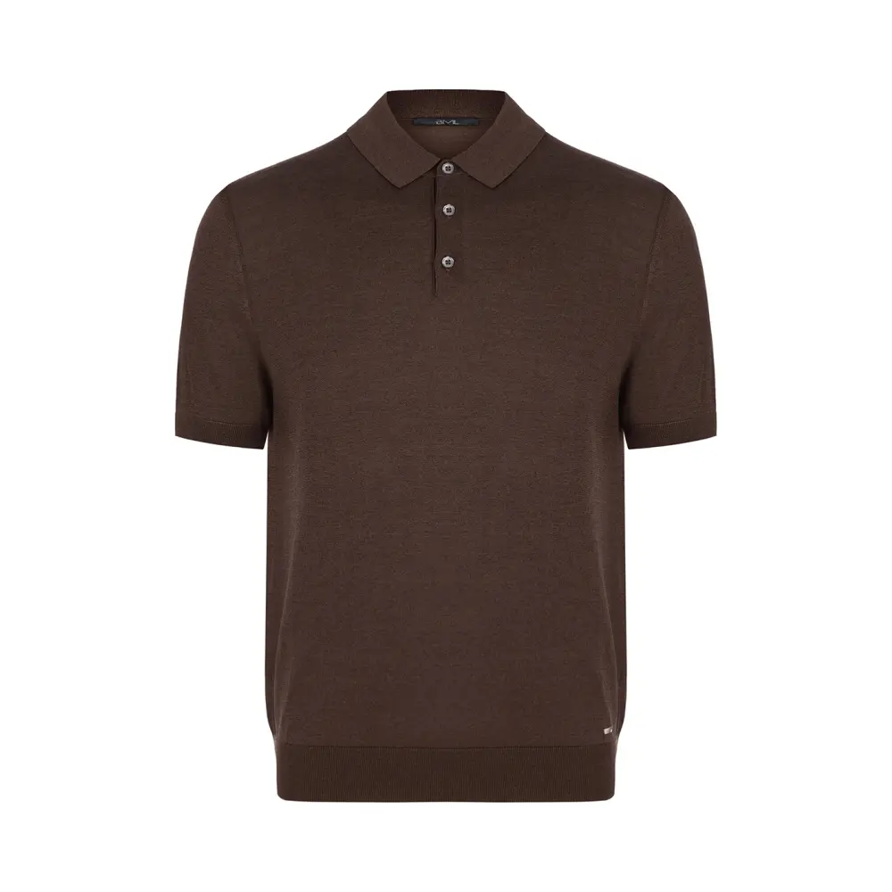 Поло Polo Buttons Neck Short Sleeve шелковое