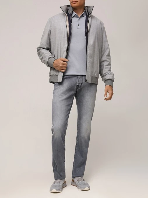 Поло Polo Buttons Neck Short Sleeve шелковое BML