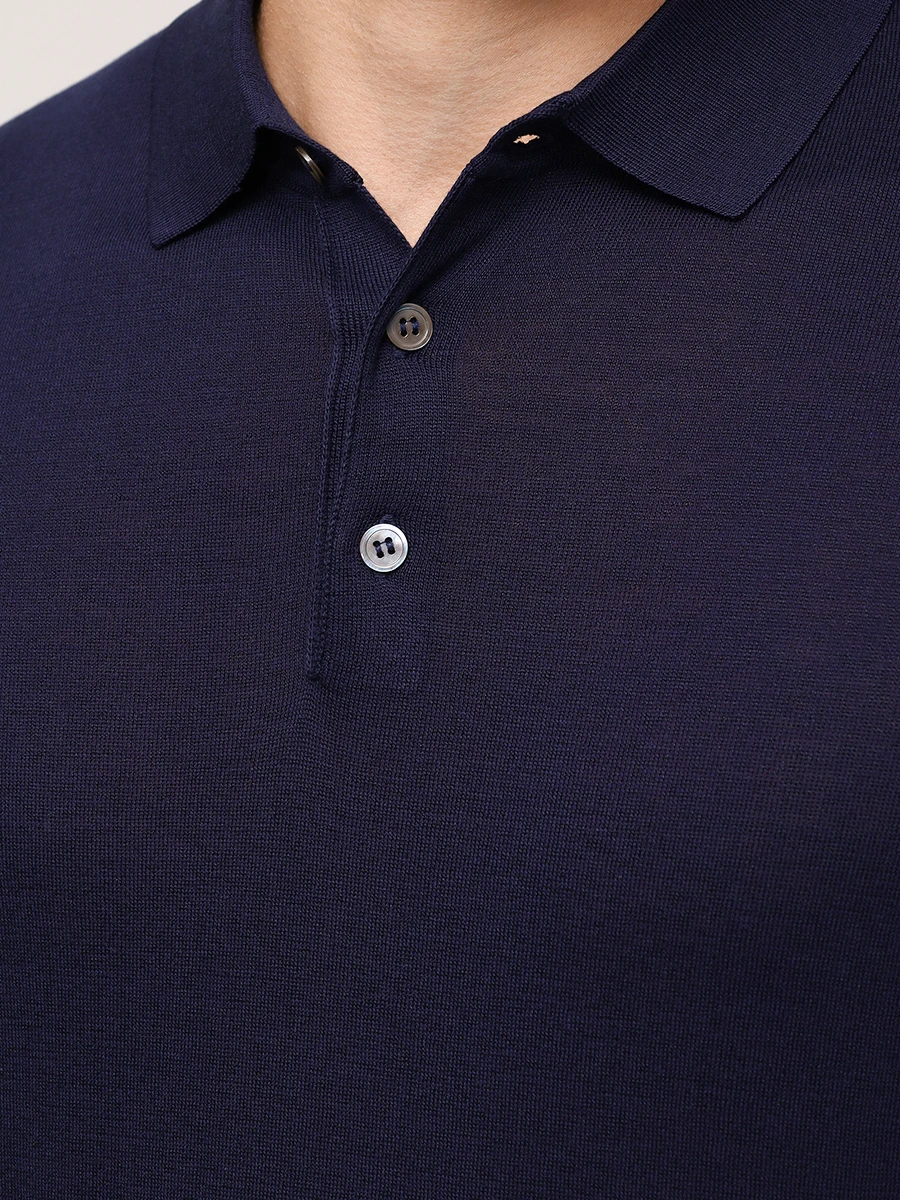 Поло Polo Buttons Neck Short Sleeve шелковое
