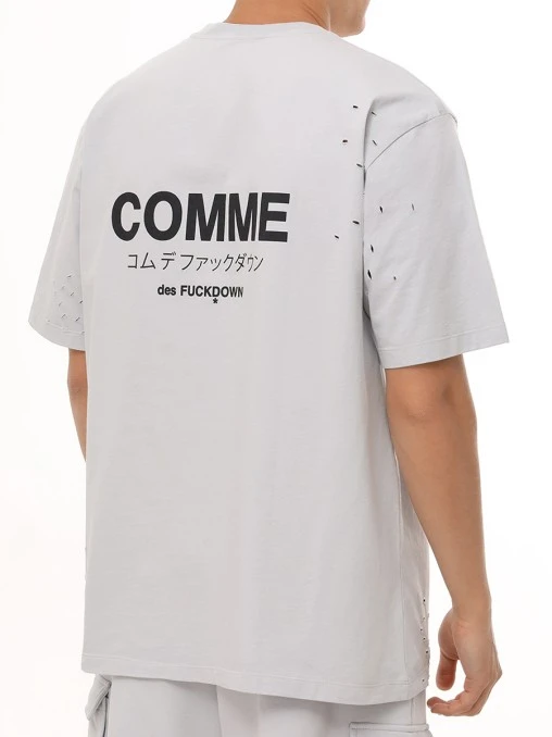 Футболка хлопковая COMME DES FUCKDOWN