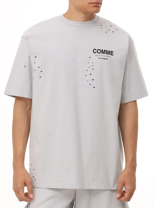 Футболка хлопковая COMME DES FUCKDOWN