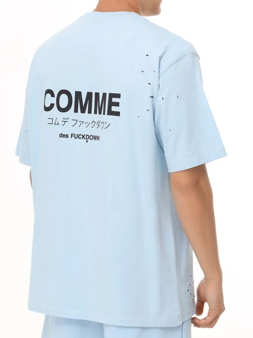 Футболка хлопковая COMME DES FUCKDOWN