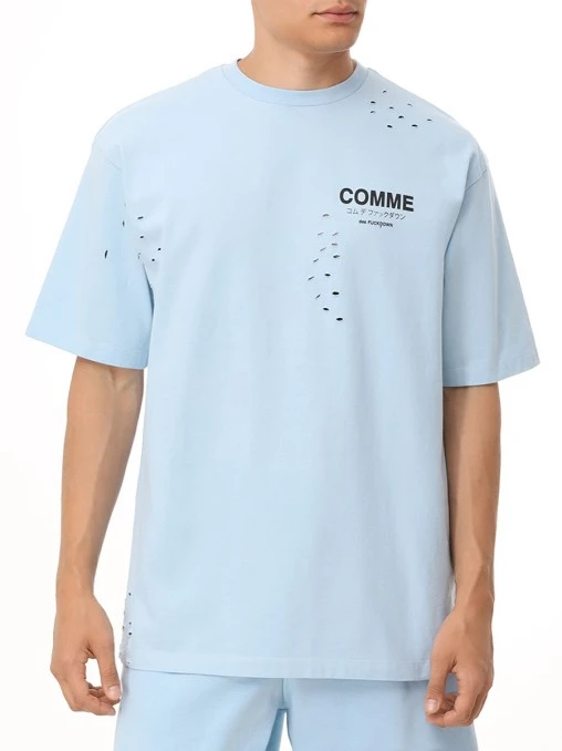 Футболка хлопковая COMME DES FUCKDOWN