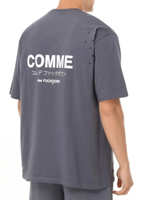 Футболка хлопковая COMME DES FUCKDOWN