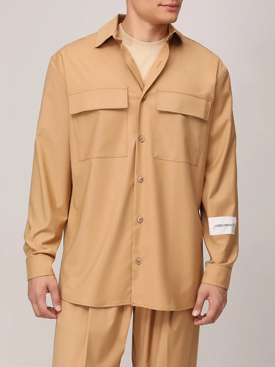 Рубашка однотонная