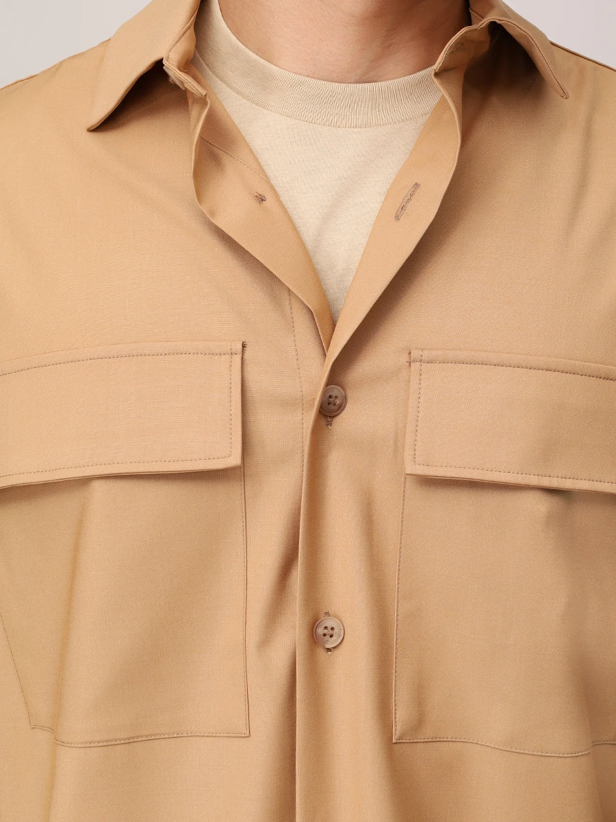 Рубашка однотонная