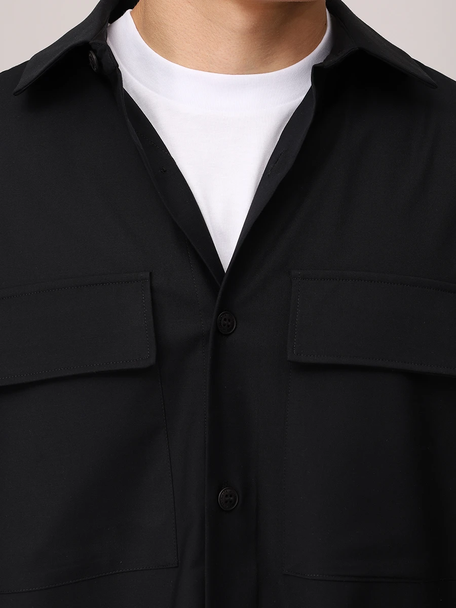 Рубашка однотонная