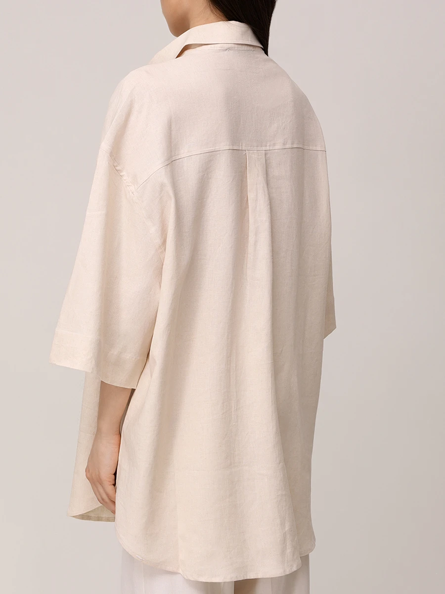 Блуза из вискозы и льна