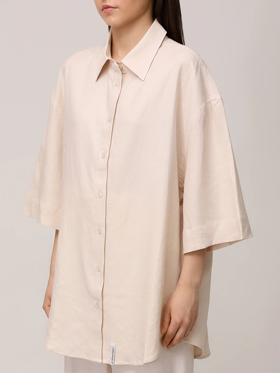 Блуза из вискозы и льна