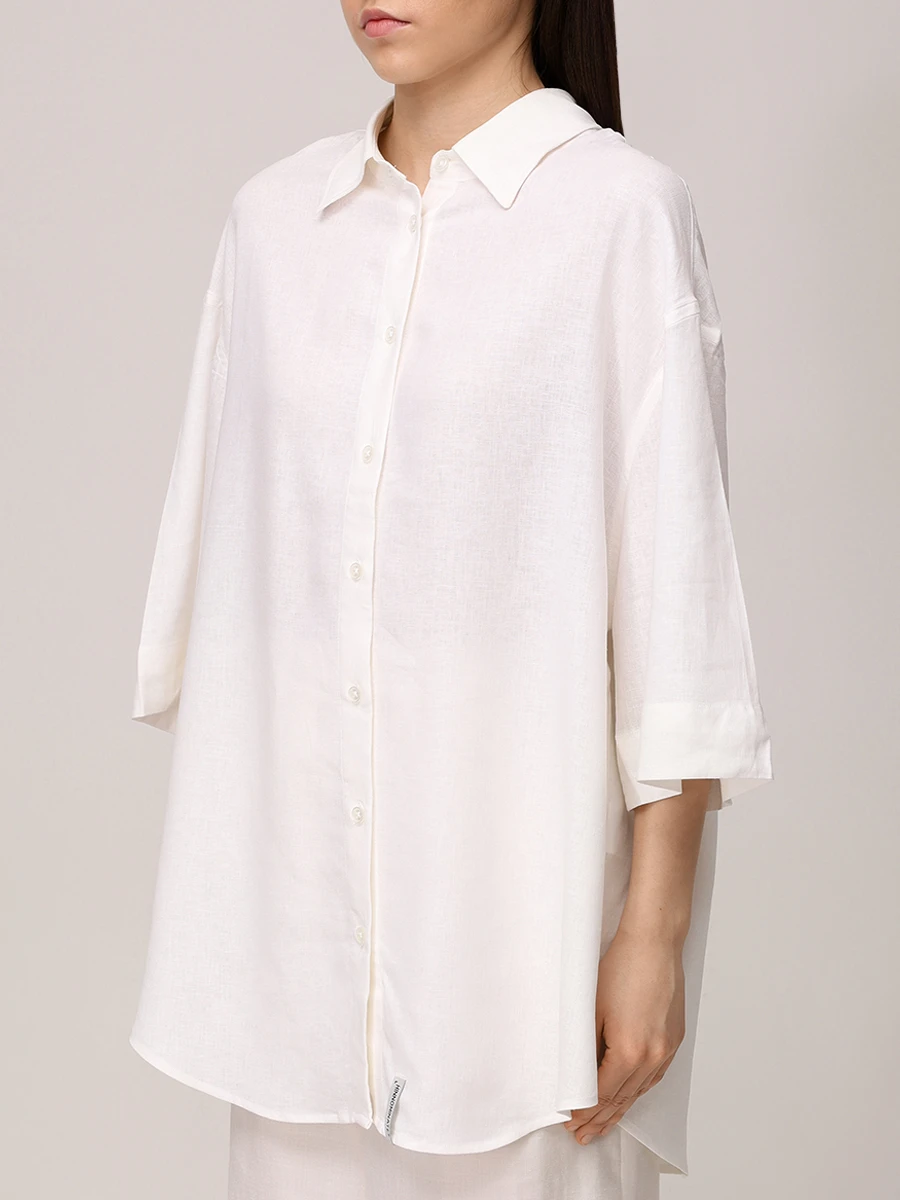 Блуза из вискозы и льна