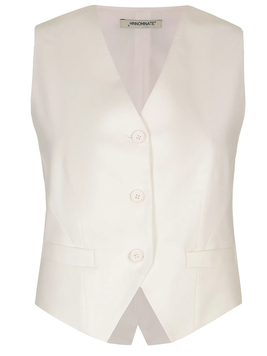 Жилет однотонный