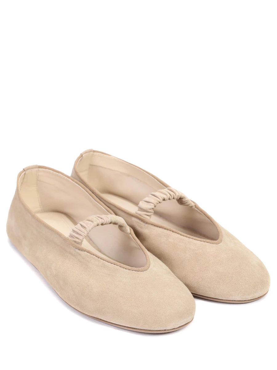 Балетки замшевые