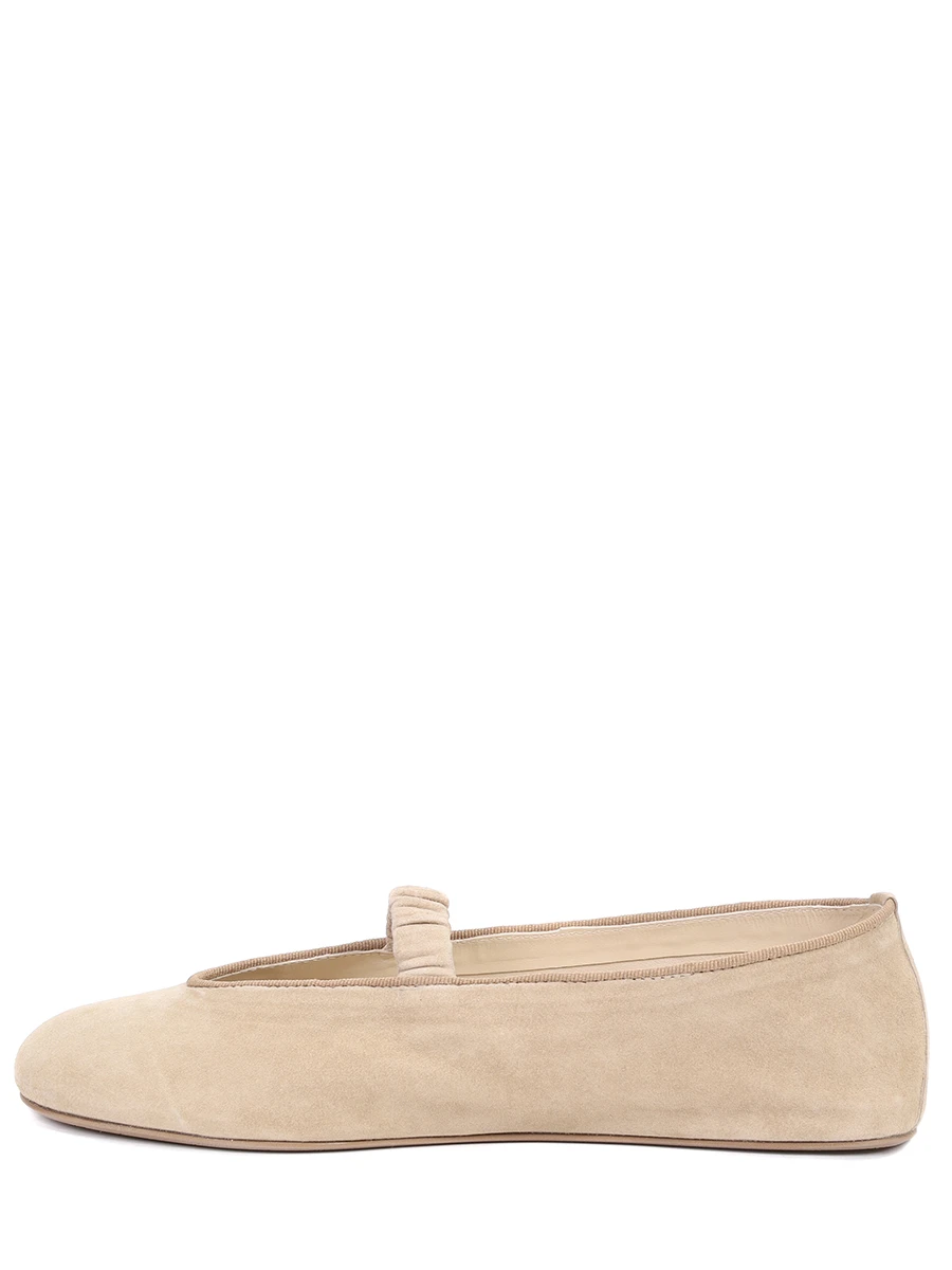 Балетки замшевые