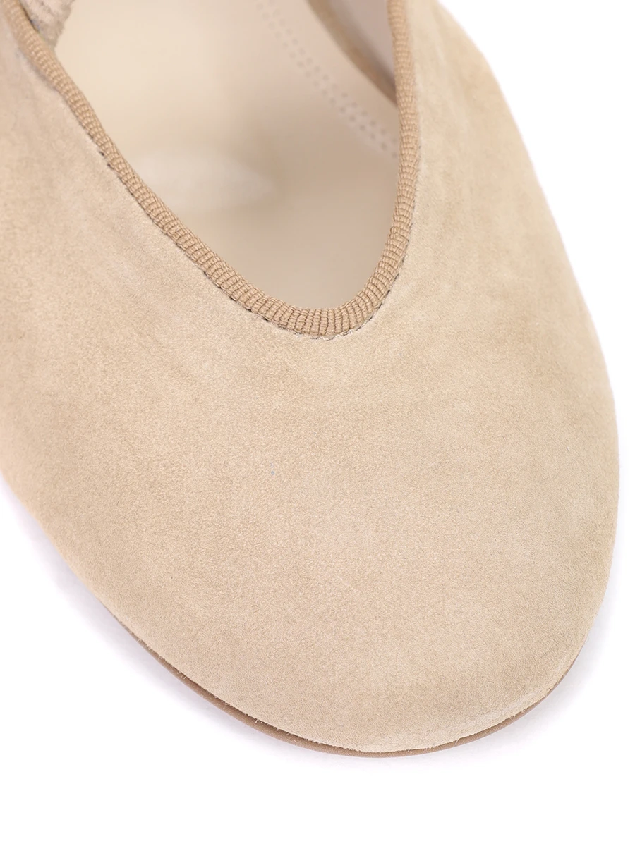 Балетки замшевые