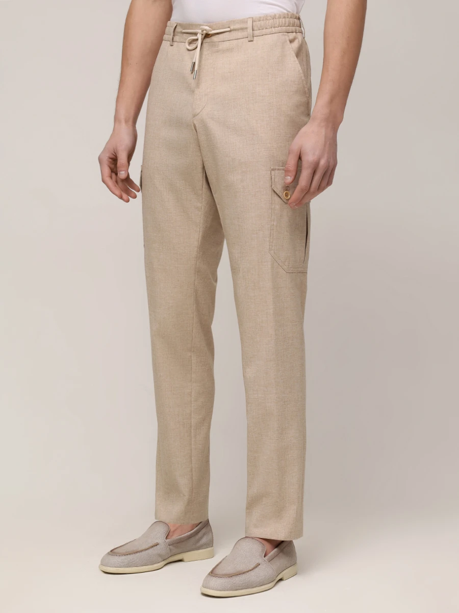 Брюки однотонные